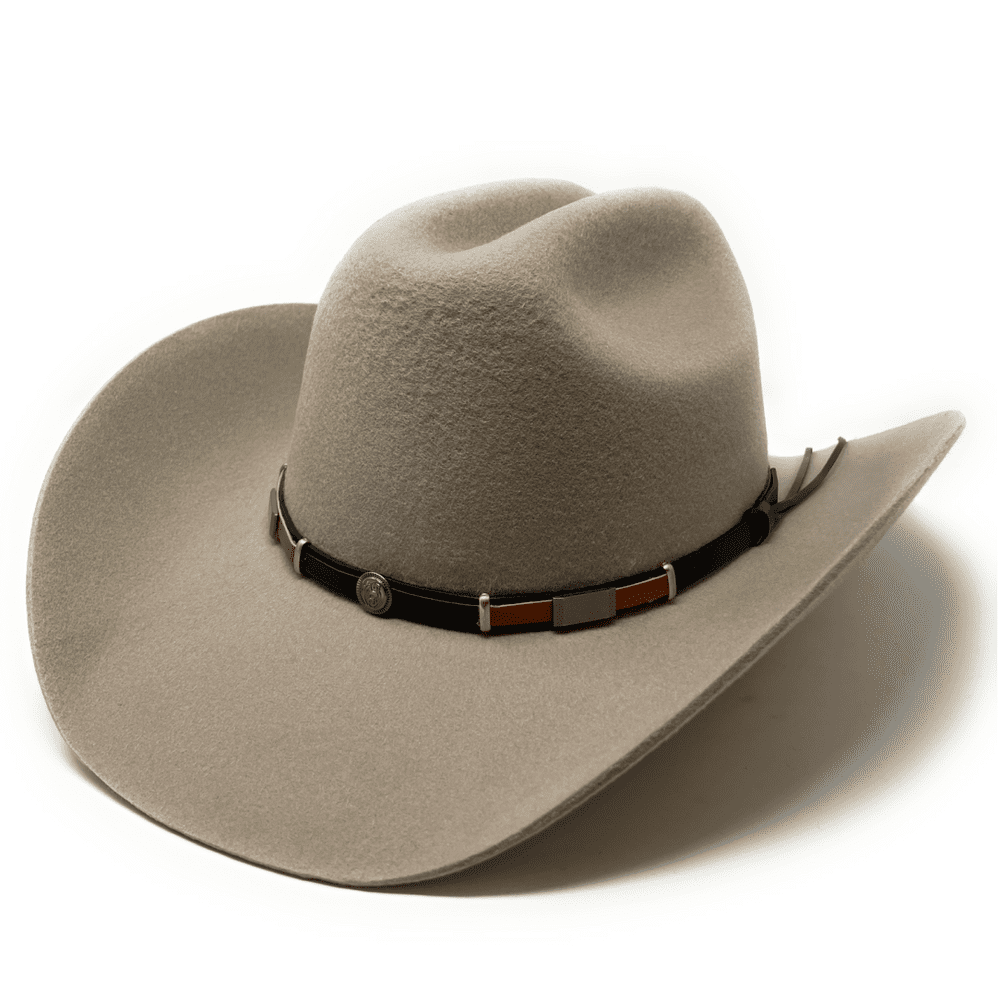 Black leather stetson cowboy hat shop