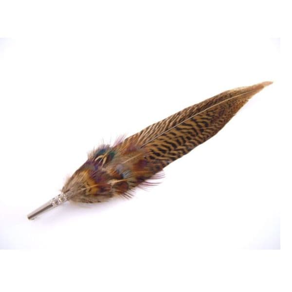 Country Feather Brooch - Pheasant feathers