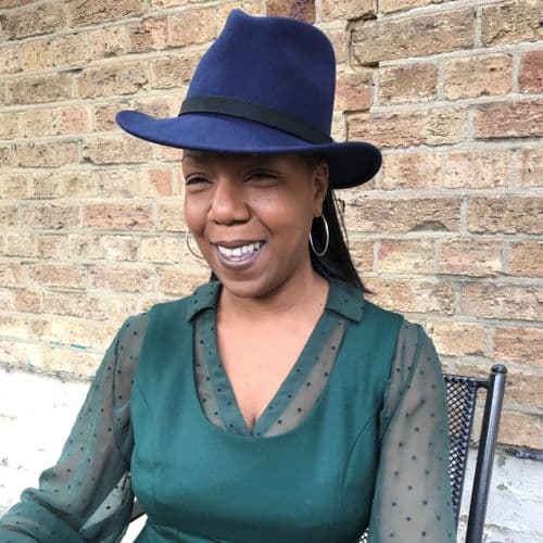 Fedora Hat Crushable Wool Felt with Leather Belt Trim - Navy Blue - Haydock