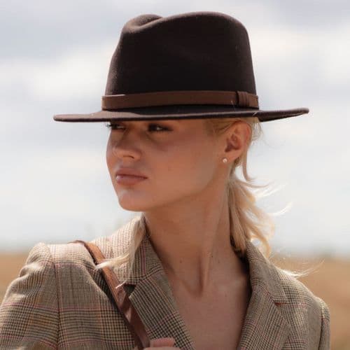 Fedora Hat with Leather Band - Haydock