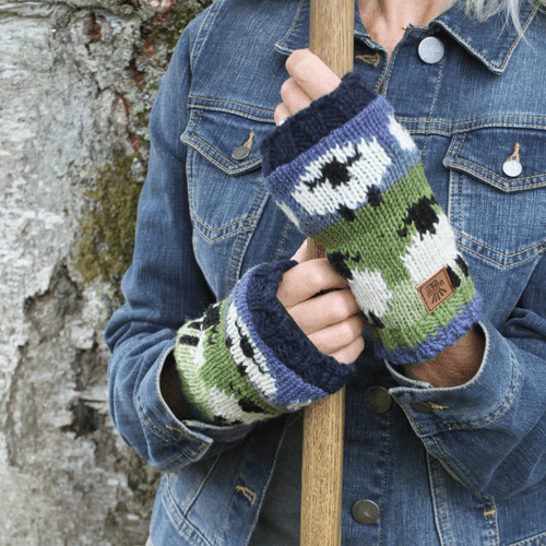 Flock of Sheep Handwarmers - Blue/Green