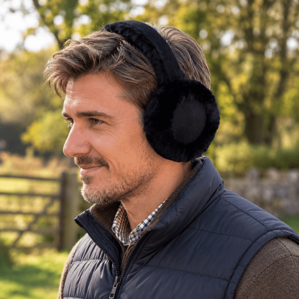 Genuine Sheepskin Earmuffs With Gift Box