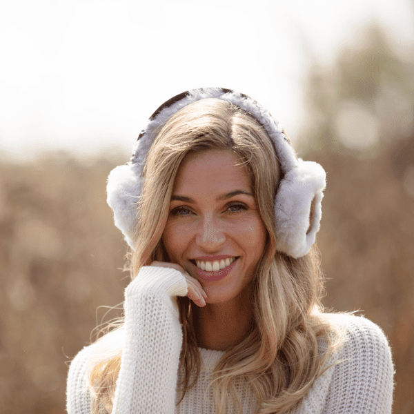 Genuine Sheepskin Earmuffs With Gift Box