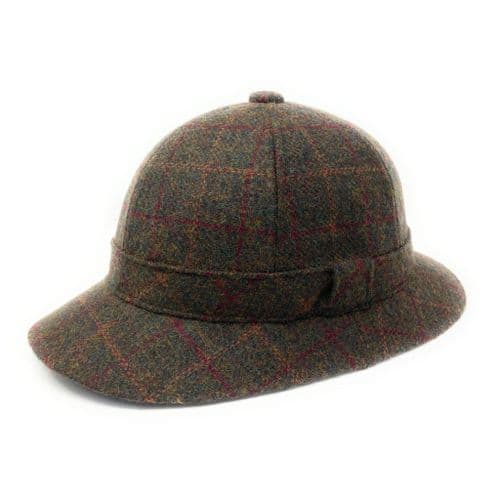 Green Tweed Lined Deerstalker Hat