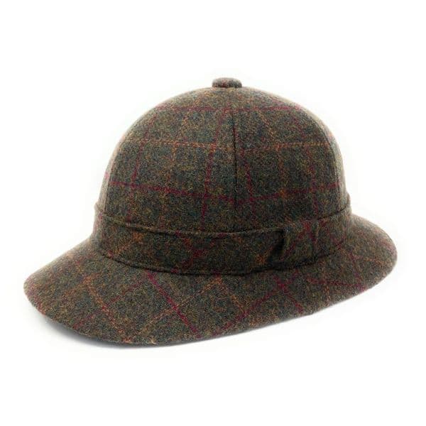 Green Tweed Lined Deerstalker Hat