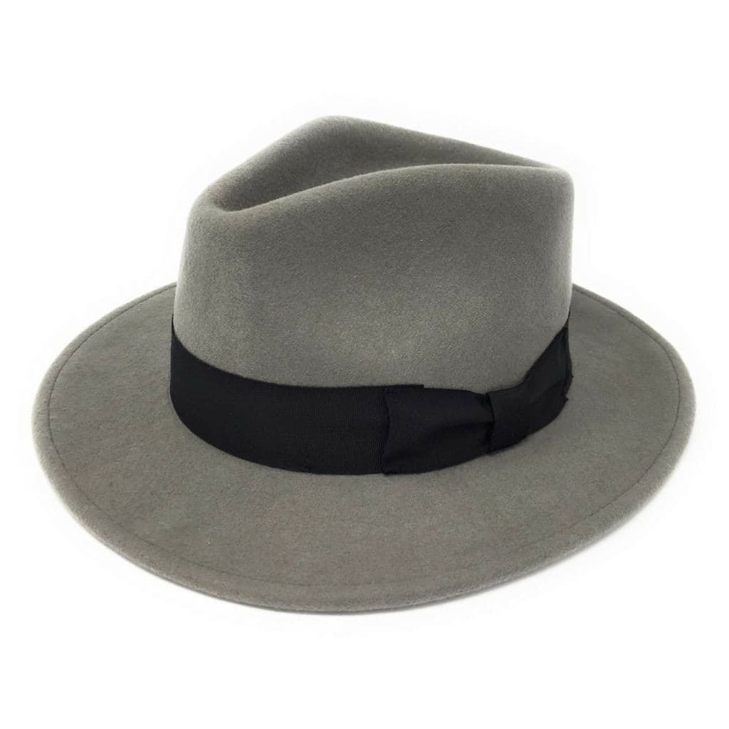 Grey Fedora Hat Wool Crushable Indy grey-fedora-hat-wool-crushable-indy