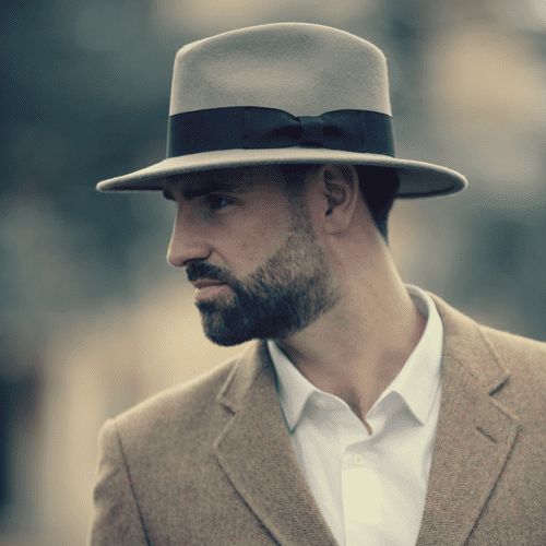 Men's gray fedora hats sales