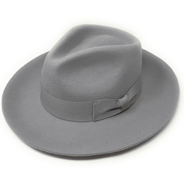 Grey Wool Fedora Hat - Rollright