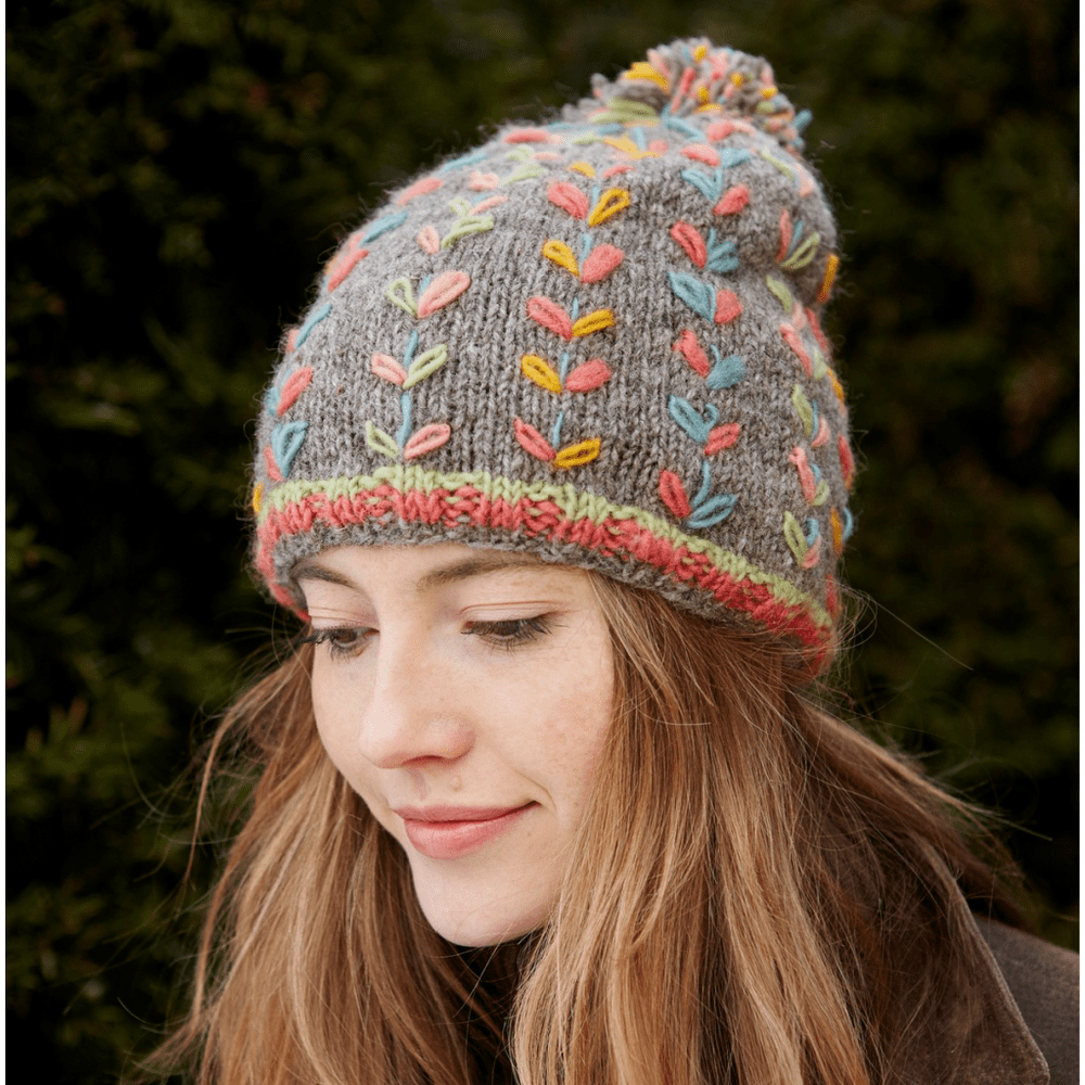 Wool hat top
