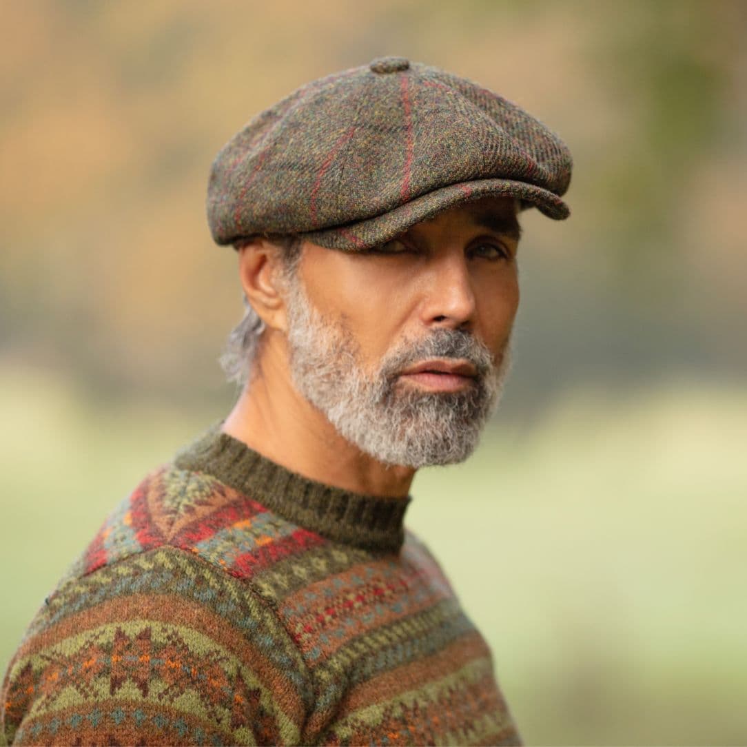 Harris Tweed Wool Bakerboy Cap - Main Image
