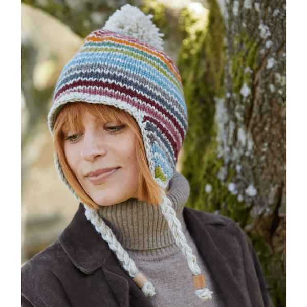 Hoxton Wool Chullo - Multi Stripes