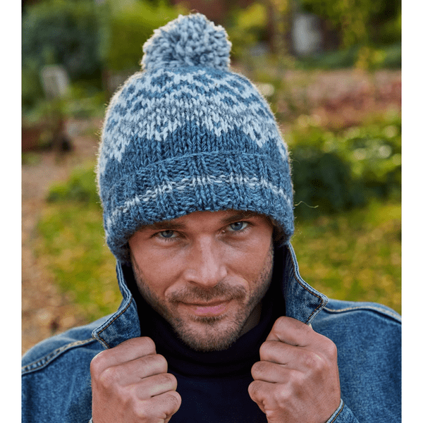 Jorvik Bobble Beanie Blue