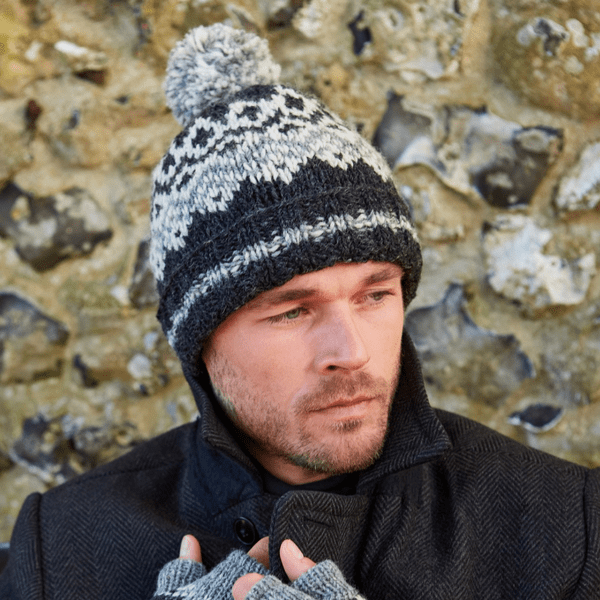 Jorvik Bobble Beanie Charcoal