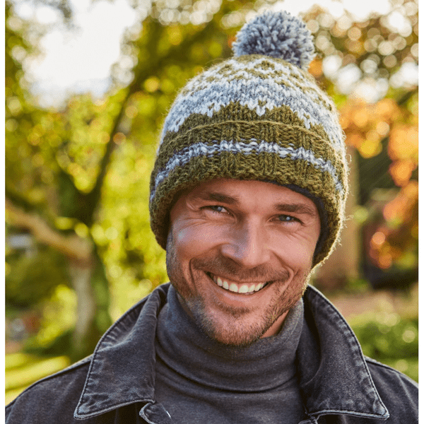 Jorvik Bobble Beanie Green