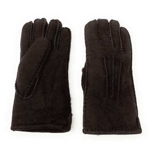 Ladies Brown Sheepskin Gloves