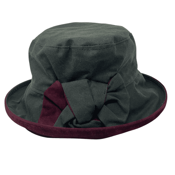 Large Brim Showerproof Bucket Hat - Navy, Brown, Black, Green - Zara