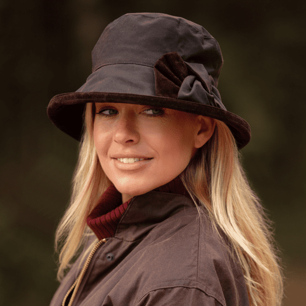 Large Brim Showerproof Bucket Hat - Navy, Brown, Black, Green - Zara