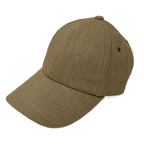 Light Linen Summer Baseball Cap - Beige