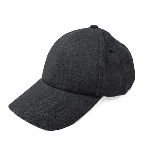 Light Linen Summer Baseball Cap - Grey