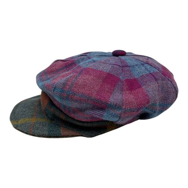 Multicolour Blue 8 piece Bakerboy/Newsboy Cap