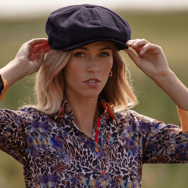 Navy Bakerboy Newsboy Cap - Gatsby - Melton Wool - Lined - (Peaky Blinders Style Cap)