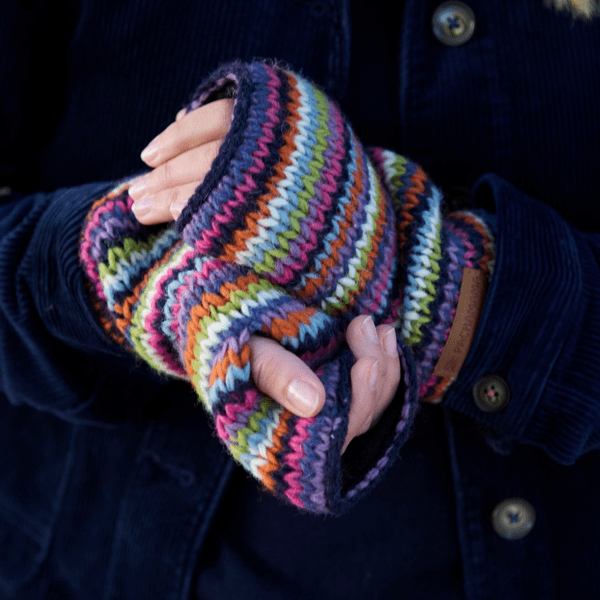 Pachamama Denver Multi Stripe Handwarmer