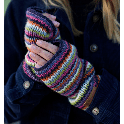Pachamama Denver Multi Stripe Handwarmer