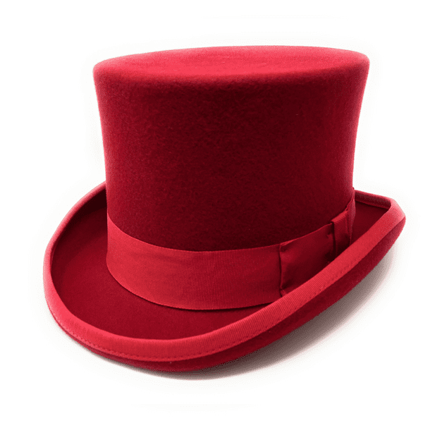 Red Traditional Top Hat 5¼