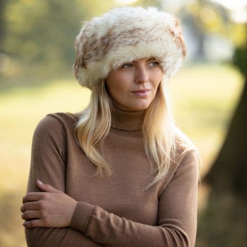 Sheepskin Cossack Style Snow Queen Hat - Kineton