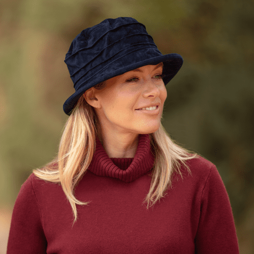 Small Brim Showerproof Bucket hat - Navy - Sophie