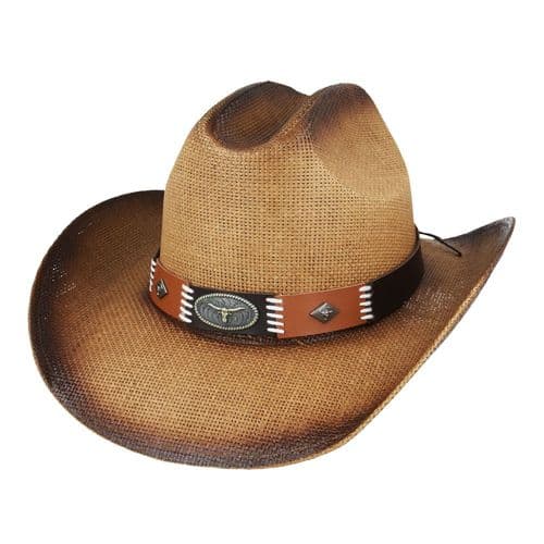 Summer Distressed Cowboy Hat - Bull Diamond
