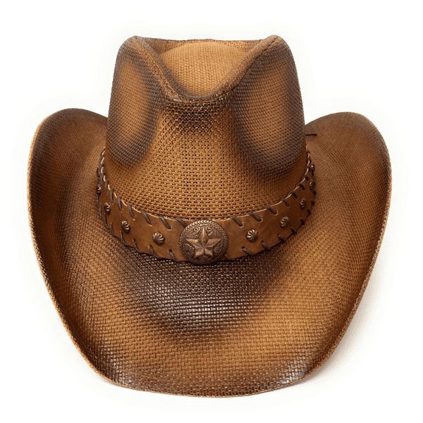 Summer Distressed Cowboy Hat - Starcrest - Brown