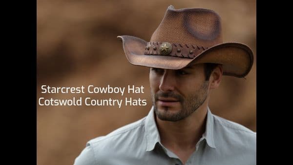Summer Distressed Cowboy Hat - Starcrest - Brown