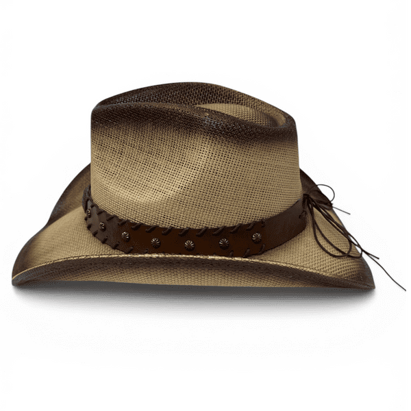 Summer Distressed Cowboy Hat - Starcrest - Light Brown