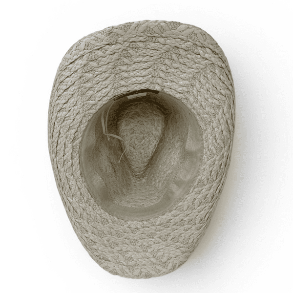 Summer Straw Cowboy Hat - Cream Ivory Longhorn