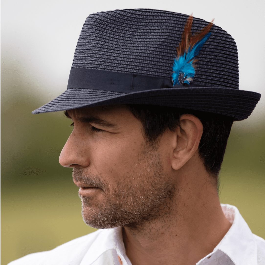 Straw Fedora Mens Blue Fedora Buy CHOKORE Men Straw Fedora Hat