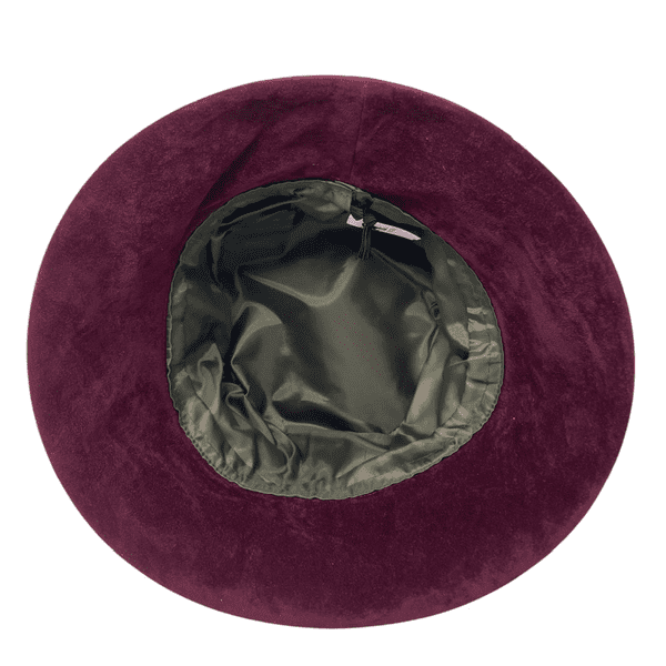Tweed Bucket Hat -  Burgundy or Green - Jade