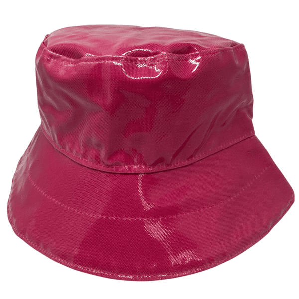 Waterproof PVC Bucket Hat - Pink, Blue, Black - Kelly
