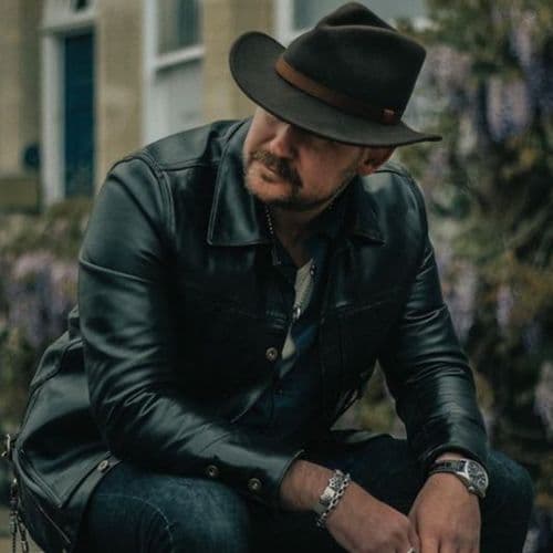 Wool Fedora Hat with leather band - Haydock