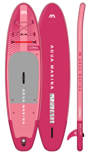 Aqua Marina All-Around Advanced Coral 10’ 2” SUP - Raspberry
