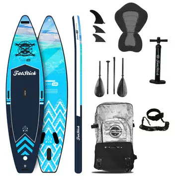 FATSTICK 12'6 INFLATABLE TOURING PADDLE BOARD SUP PACKAGE | WITH SEAT Free UK mainland delivery