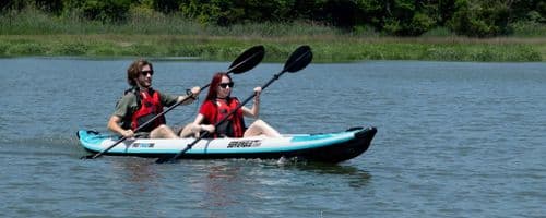 Sea Eagle 385FT V Hull Pro Carbon Kayak Package