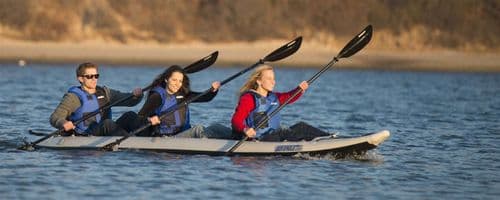 Sea Eagle SE 465 FT Classic Inflatable Kayak Pro Carbon Package - 3 person