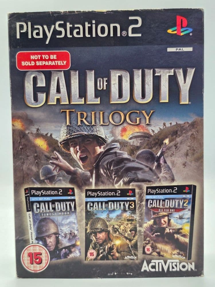 Call of Duty Trilogy PS2 Clean Disc