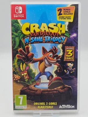 Crash Bandicoot N.Sane Trilogy (Switch) (Clean Cartridge)