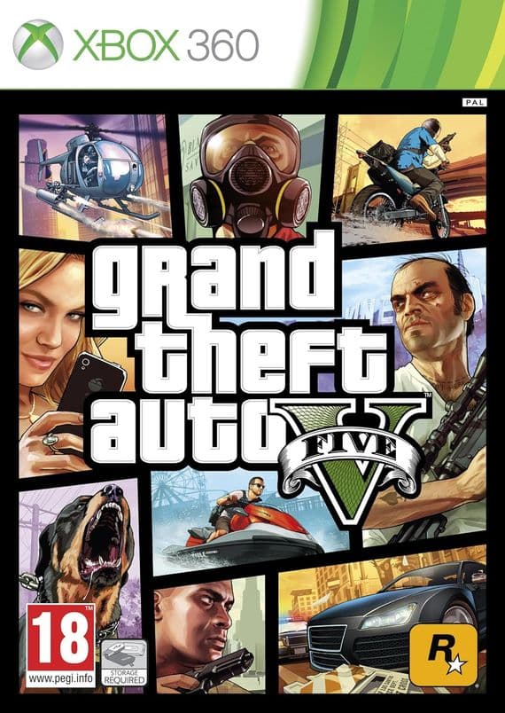 Grand Theft Auto V (Xbox 360) : (Clean Disc)