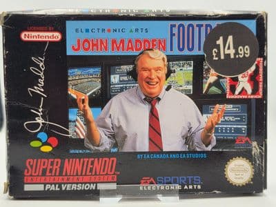 John Madden Football 93 (Super Nintendo Snes) (Boxed)