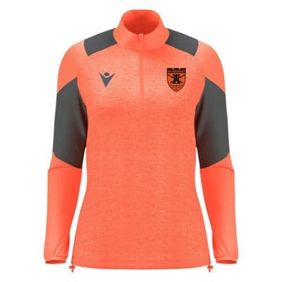 AFCP  Womens Fit Neon/Coral Chantico 1/4 Zip