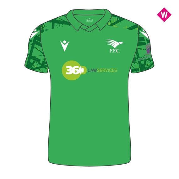 Farnborough FC Ladies Fit Green GK Replica Shirt