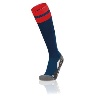 Farncombe Youth Navy/Red Azlon Sock